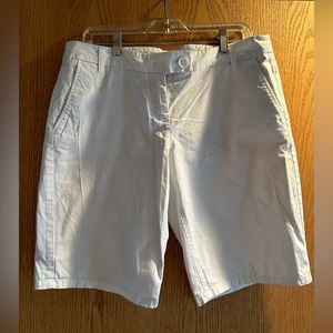 New York & Company White Bermuda Shorts